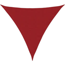 Parasole a Vela Oxford Triangolare 4,5x4,5x4,5 m Rosso Vidaxl 186965