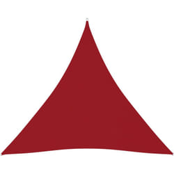 Parasole a Vela in Tessuto Oxford Triangolare 6x6x6 m Rosso Vidaxl 376614