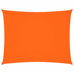 Parasole a Vela Oxford Rettangolare 6x7 m Arancione Vidaxl 793180