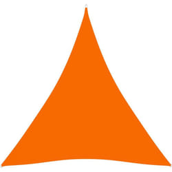 Parasole a Vela Oxford Triangolare 3,6x3,6x3,6 m Arancione vidaXL309337