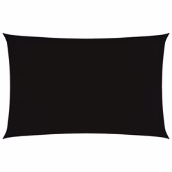 vidaXL Parasole a Vela Oxford Rettangolare 2x5 m Nero - Vista aggiuntiva 2