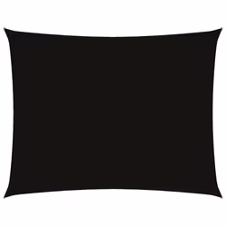 vidaXL Parasole a Vela Oxford Rettangolare 2,5x3,5 m Nero - Vista aggiuntiva 2