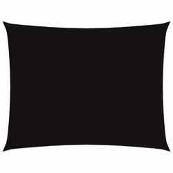 vidaXL Parasole a Vela Oxford Rettangolare 4x5 m Nero - Vista aggiuntiva 2