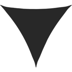 Parasole a Vela Oxford Triangolare 4x4x4 m Nero