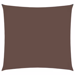 vidaXL Vela Parasole in Tessuto Oxford Quadrata 3,6x3,6 m Marrone - Vista aggiuntiva 2