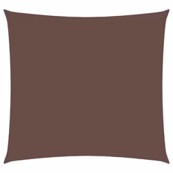 vidaXL Vela Parasole in Tela Oxford Quadrata 5x5 m Marrone - Vista aggiuntiva 2