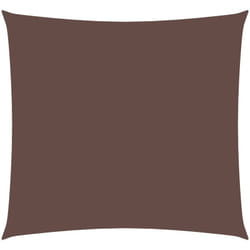 Parasole a Vela in Tela Oxford Quadrata 6x6 m Marrone Vidaxl 66075