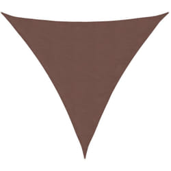 Parasole a Vela Oxford Triangolare 3x3x3 m Marrone Vidaxl 398557