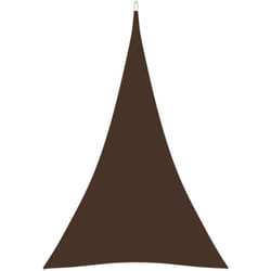 Parasole a vela, Vele ombreggianti Oxford Triangolare 4x5x5 m Marrone Vidaxl