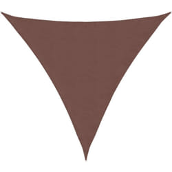 Parasole a Vela in Tessuto Oxford Triangolare 6x6x6m Marrone Vidaxl 417547