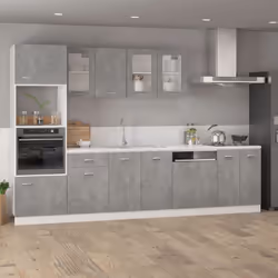 Armadio Inferiore Grigio Cemento 60x46x81,5cm Legno Multistratocod mxl 73086