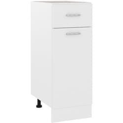 Armadio con Cassetto Bianco 30x46x81,5 cm in Legno Multistrato Vidaxl 3405