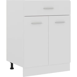 Armadio Inferiore con Cassetto Bianco 60x46x81,5 cm Multistrato Vidaxl 7623