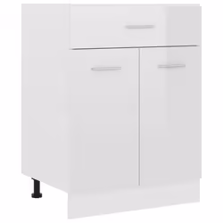 Armadio Inferiore Cassetto Bianco Lucido 60x46x81,5 Multistratocod mxl 121269