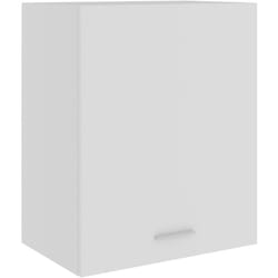 Mobile Pensile "Lyon" Bianco 50x31x60 cm in Legno Multistrato Vidaxl
