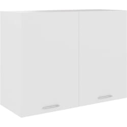 Mobile Pensile Bianco 80x31x60 cm in Legno Multistrato Vidaxl 40556