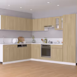Mobile Pensile con Vetro Rovere Sonoma 60x31x60 cm Multistratocod mxl 73165 - Vista aggiuntiva 3