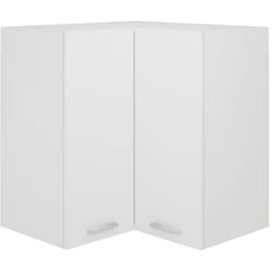 Pensile Angolare Bianco 57x57x60 cm in Legno Multistrato Vidaxl 48056