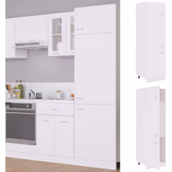 Questo mobile per frigo, con il suo design semplice, ottimizza lo spazio della vostra cucina e offre ampio spazio per riporre ...