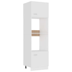 Armadio per Microonde Bianco 60x57x207 cm in Legno Multistratocod mxl 97160