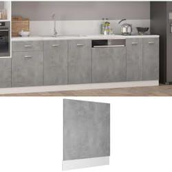 Pannello per cucina da lavastoviglie 59,5x3x67 cm moderno vari colori colore : Cemento