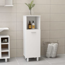 Vidaxl - Mobile da Bagno, Armadio da Bagno Bianco 30x30x95 cm in Legno Multistrato 9475