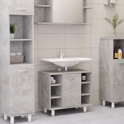 Questo mobile da bagno, dotato di ampio spazio di stoccaggio, è un'ottima aggiunta al vostro bagno, aggiungendo un aspetto or ...