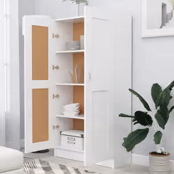 vidaXL Libreria Bianca 82,5x30,5x150 cm in Legno Multistrato - Vista aggiuntiva 3
