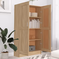 vidaXL Libreria Rovere Sonoma 82,5x30,5x150 cm in Legno Multistrato - Vista aggiuntiva 3