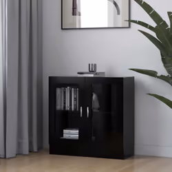 Questo mobile con vetrina, caratterizzato da un design elegante e classico, è pensato per essere un'aggiunta decorativa e pra ...