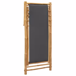 VidaXL 313018 sedia da esterno Terrazzo Seduta imbottita Bamboo, Poliestere - Vista aggiuntiva 6