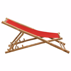 VidaXL 313020 sedia da esterno Terrazzo Seduta imbottita Bamboo, Poliestere - Vista aggiuntiva 5
