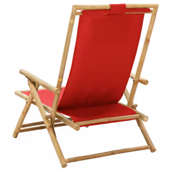 VidaXL 313026 sedia da esterno Terrazzo Seduta imbottita Bamboo, Poliestere - Vista aggiuntiva 5