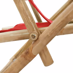 VidaXL 313026 sedia da esterno Terrazzo Seduta imbottita Bamboo, Poliestere - Vista aggiuntiva 6