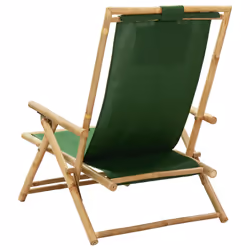 VidaXL 313027 sedia da esterno Terrazzo Seduta imbottita Bamboo, Poliestere - Vista aggiuntiva 4