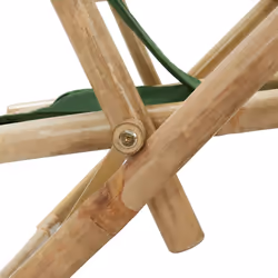 VidaXL 313027 sedia da esterno Terrazzo Seduta imbottita Bamboo, Poliestere - Vista aggiuntiva 6
