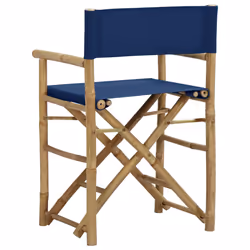 VidaXL 313030 sedia da esterno Terrazzo Bamboo, Poliestere - Vista aggiuntiva 5
