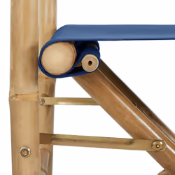 VidaXL 313030 sedia da esterno Terrazzo Bamboo, Poliestere - Vista aggiuntiva 7