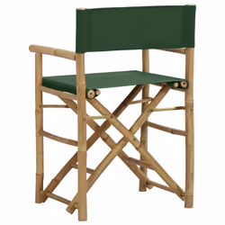 VidaXL 313032 sedia da esterno Terrazzo Bamboo, Poliestere - Vista aggiuntiva 5