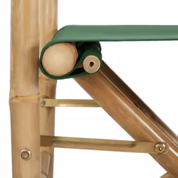 VidaXL 313032 sedia da esterno Terrazzo Bamboo, Poliestere - Vista aggiuntiva 7