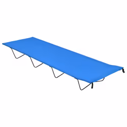 Lettini Campeggio 2 pz 180x60x19 cm Tessuto Oxford Acciaio Blucod mxl 121063 - Vista aggiuntiva 2