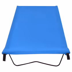 Lettini Campeggio 2 pz 180x60x19 cm Tessuto Oxford Acciaio Blucod mxl 121063 - Vista aggiuntiva 3