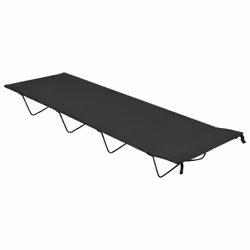 Lettini Campeggio 2 pz 180x60x19 cm Tessuto Oxford Acciaio Nerocod mxl 97470 - Vista aggiuntiva 2
