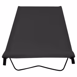 Lettini Campeggio 2 pz 180x60x19 cm Tessuto Oxford Acciaio Nerocod mxl 97470 - Vista aggiuntiva 3