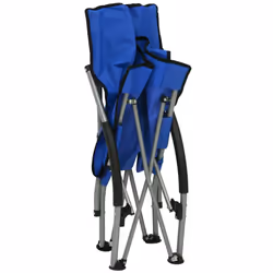 VidaXL 312488 sedia da esterno Terrazzo Oxford, Acciaio Blu - Vista aggiuntiva 6
