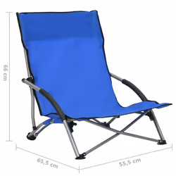 VidaXL 312488 sedia da esterno Terrazzo Oxford, Acciaio Blu - Vista aggiuntiva 8