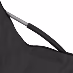 VidaXL 312489 sedia da esterno Terrazzo Oxford, Acciaio Nero - Vista aggiuntiva 7