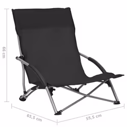 VidaXL 312489 sedia da esterno Terrazzo Oxford, Acciaio Nero - Vista aggiuntiva 8