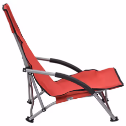 VidaXL 312490 sedia da esterno Terrazzo Oxford, Acciaio Rosso - Vista aggiuntiva 4