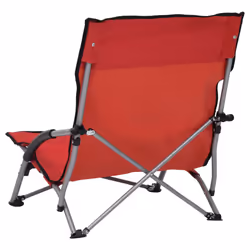 VidaXL 312490 sedia da esterno Terrazzo Oxford, Acciaio Rosso - Vista aggiuntiva 5